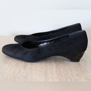 Salvatore Ferragamo Black Suede Heels Size 8B